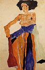 Egon Schiele Canvas Paintings - Moa